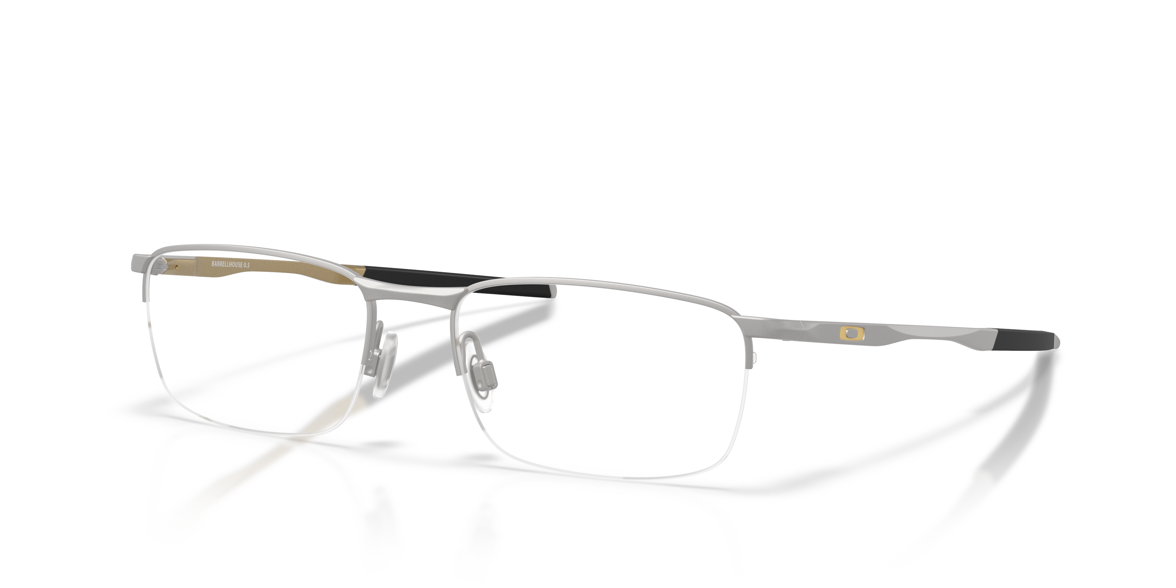 Barrelhouse™ 0.5 Alloy Collection Titan MetallEyeglass Frames von B24, Dreiviertelansicht