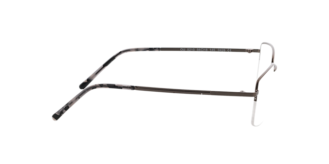 Dawson Satijn gunmetal &  grijs Havana MetaalEyeglass Frames van B24, Zijaanzicht