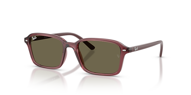 RB9131S Transparent Dark Violet KunststoffSunglass Frames von B24, Dreiviertelansicht