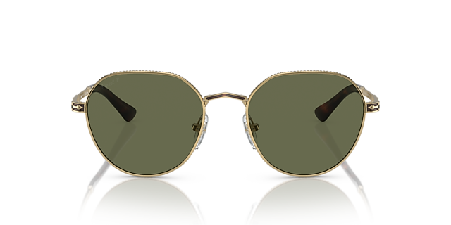 PO2486S Gold & Havana MetaalSunglass Frames van B24, Vooraanzicht