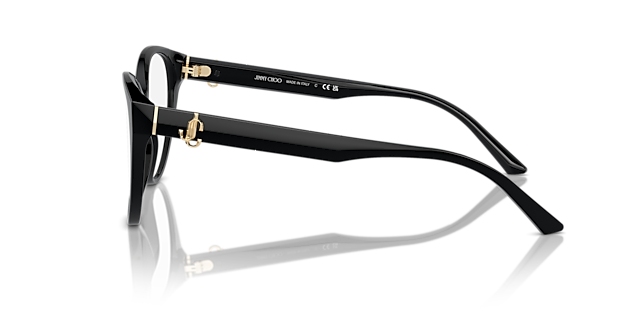 JC3009 Schwarz AcetatEyeglass Frames von B24, Seitenansicht