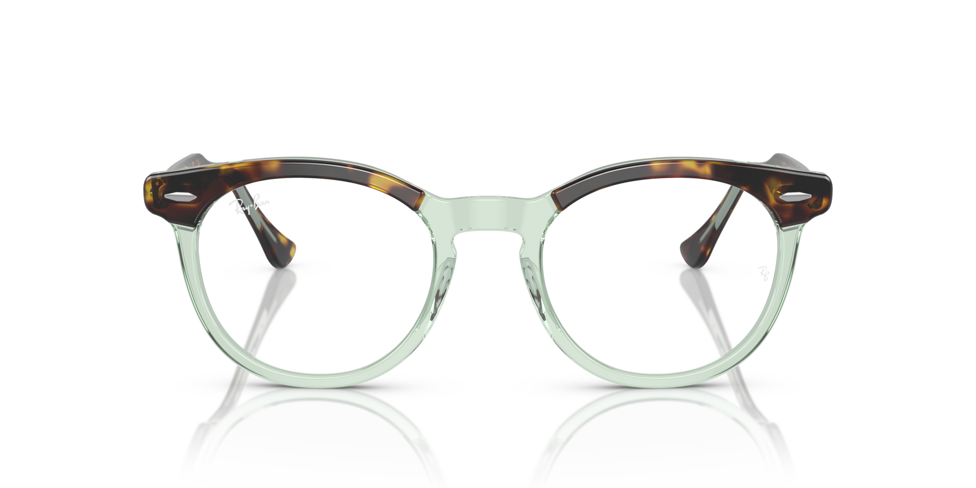 RB5598 Havana auf Grün transparent AcetatEyeglass Frames von B24, Vorderansicht