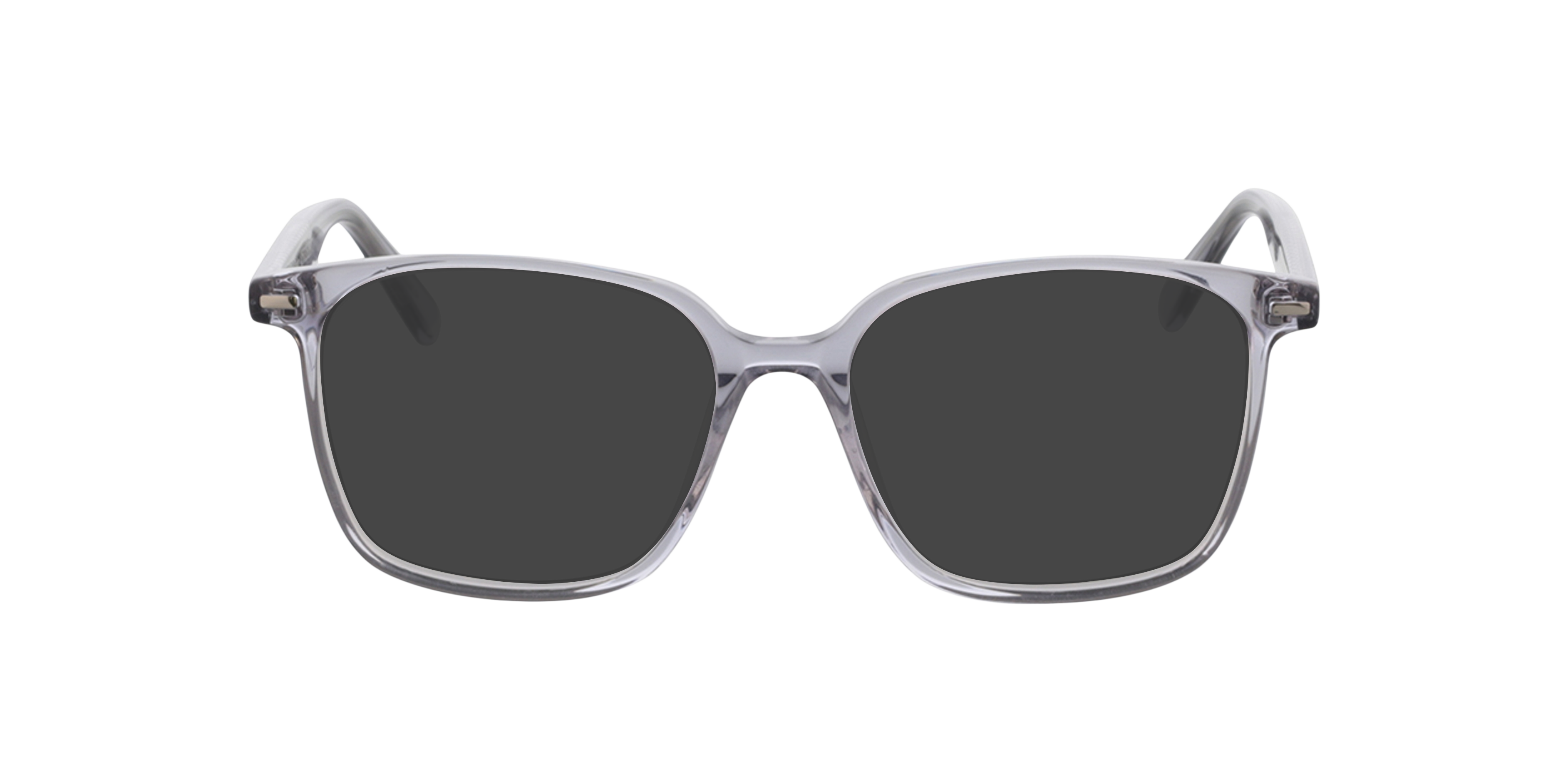 Taylor Kristal lichtgrijs AcetaatEyeglass Frames van B24, met getinte lenzen