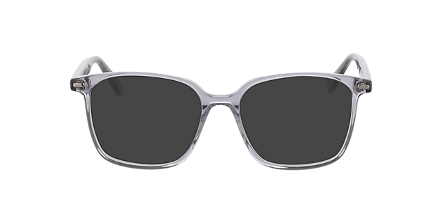Taylor Kristal lichtgrijs AcetaatEyeglass Frames van B24, met getinte lenzen