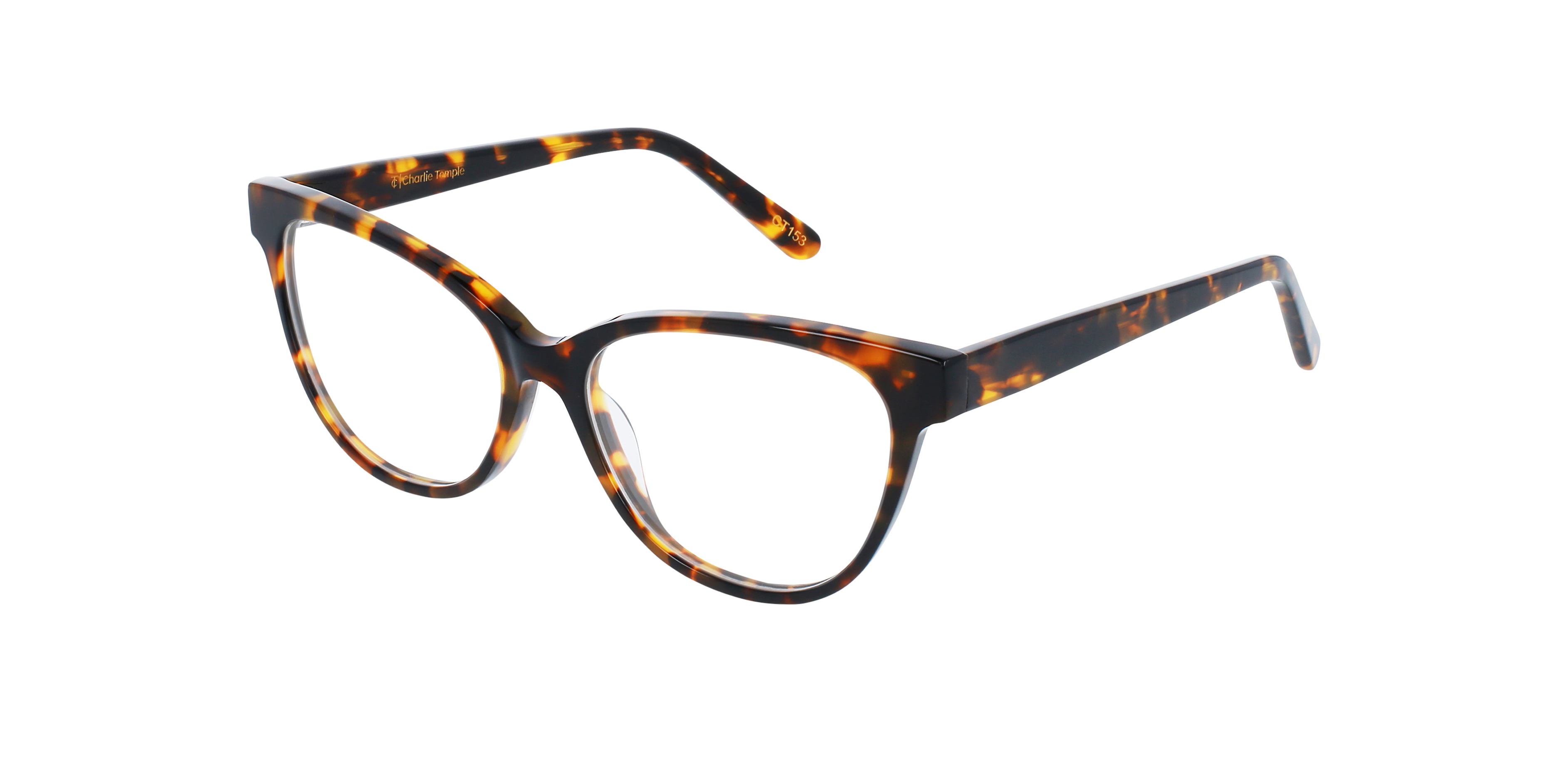 Florence CT Garnet Havana AcetatEyeglass Frames von B24, Dreiviertelansicht