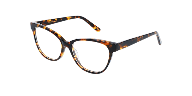 Florence CT Garnet Havana AcetaatEyeglass Frames van B24, Hoekweergave