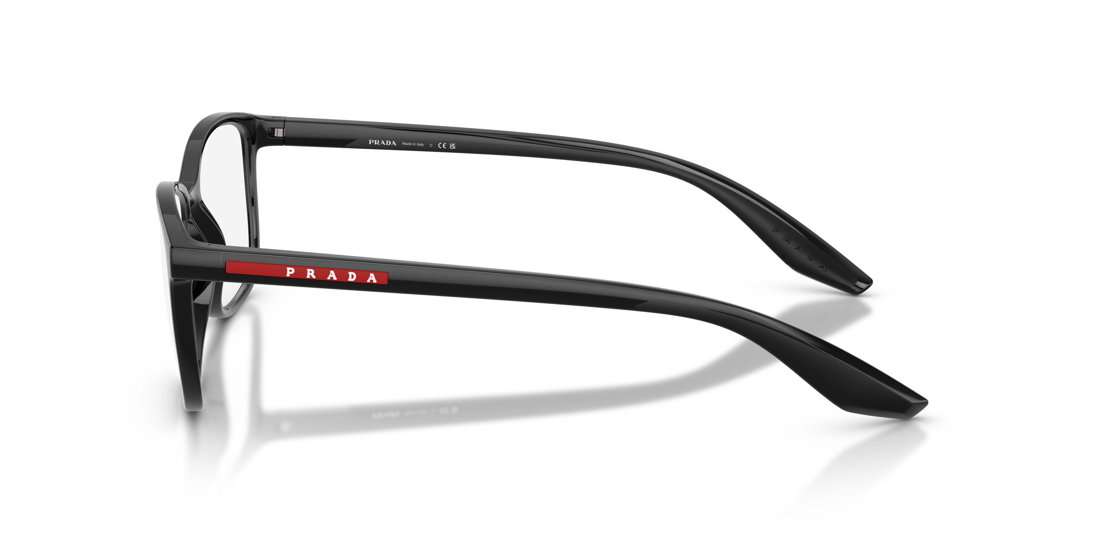 PS 07RV Zwart KunststofEyeglass Frames van B24, Zijaanzicht