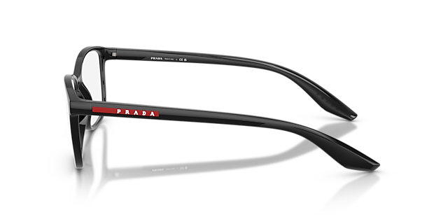 PS 07RV Schwarz KunststoffEyeglass Frames von B24, Seitenansicht