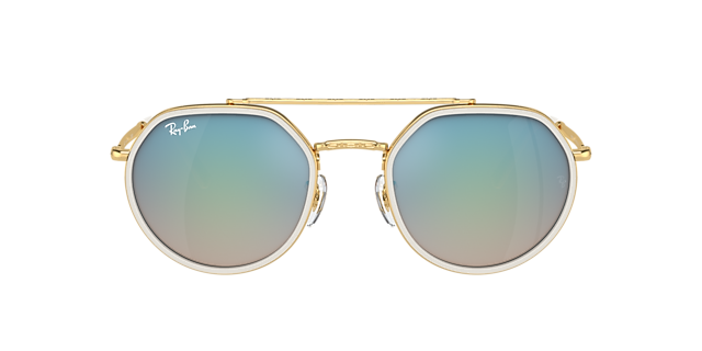 RB3765 Arista goud MetaalSunglass Frames van B24, met getinte lenzen