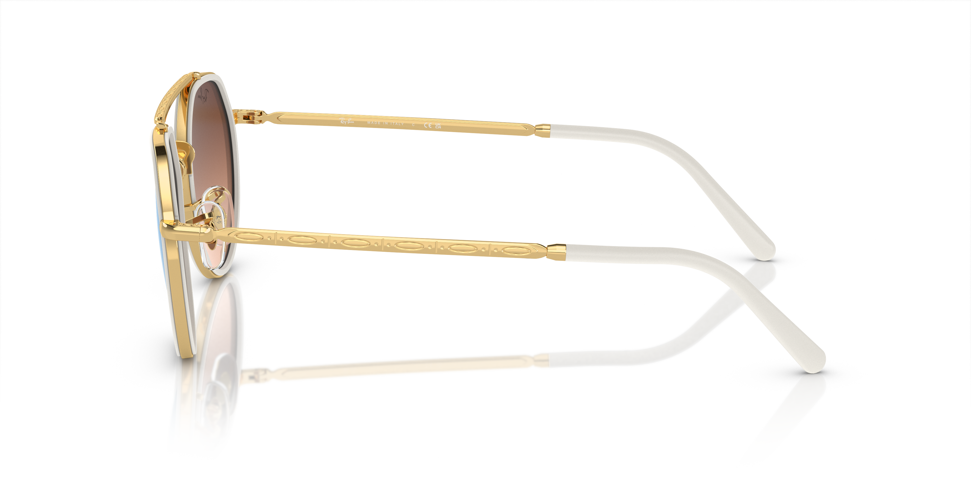 RB3765 Arista goud MetaalSunglass Frames van B24, Zijaanzicht