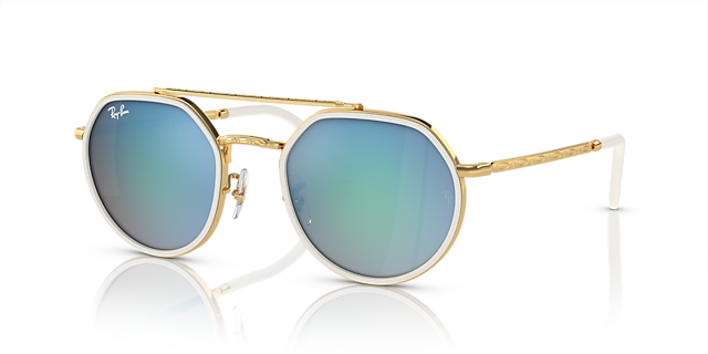 RB3765 Arista goud MetaalSunglass Frames van B24, Hoekweergave