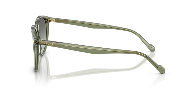 VO5599S Transparant groen AcetaatSunglass Frames van B24, Zijaanzicht