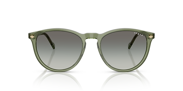 VO5599S Transparant groen AcetaatSunglass Frames van B24, Vooraanzicht