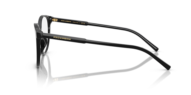 DG3425 Zwart AcetaatEyeglass Frames van B24, Zijaanzicht