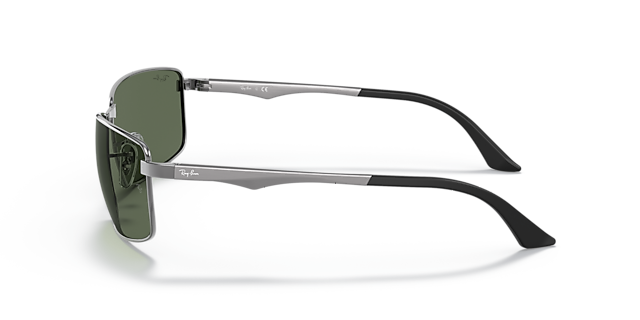 RB3498 Staalgrijs MetaalSunglass Frames van B24, Zijaanzicht