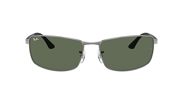 RB3498 Staalgrijs MetaalSunglass Frames van B24, met getinte lenzen