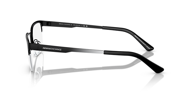 AX1060 Matzwart MetaalEyeglass Frames van B24, Zijaanzicht