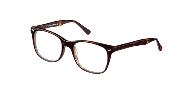 Charlie CT Vintage Tortoise AcetatEyeglass Frames von B24, Dreiviertelansicht