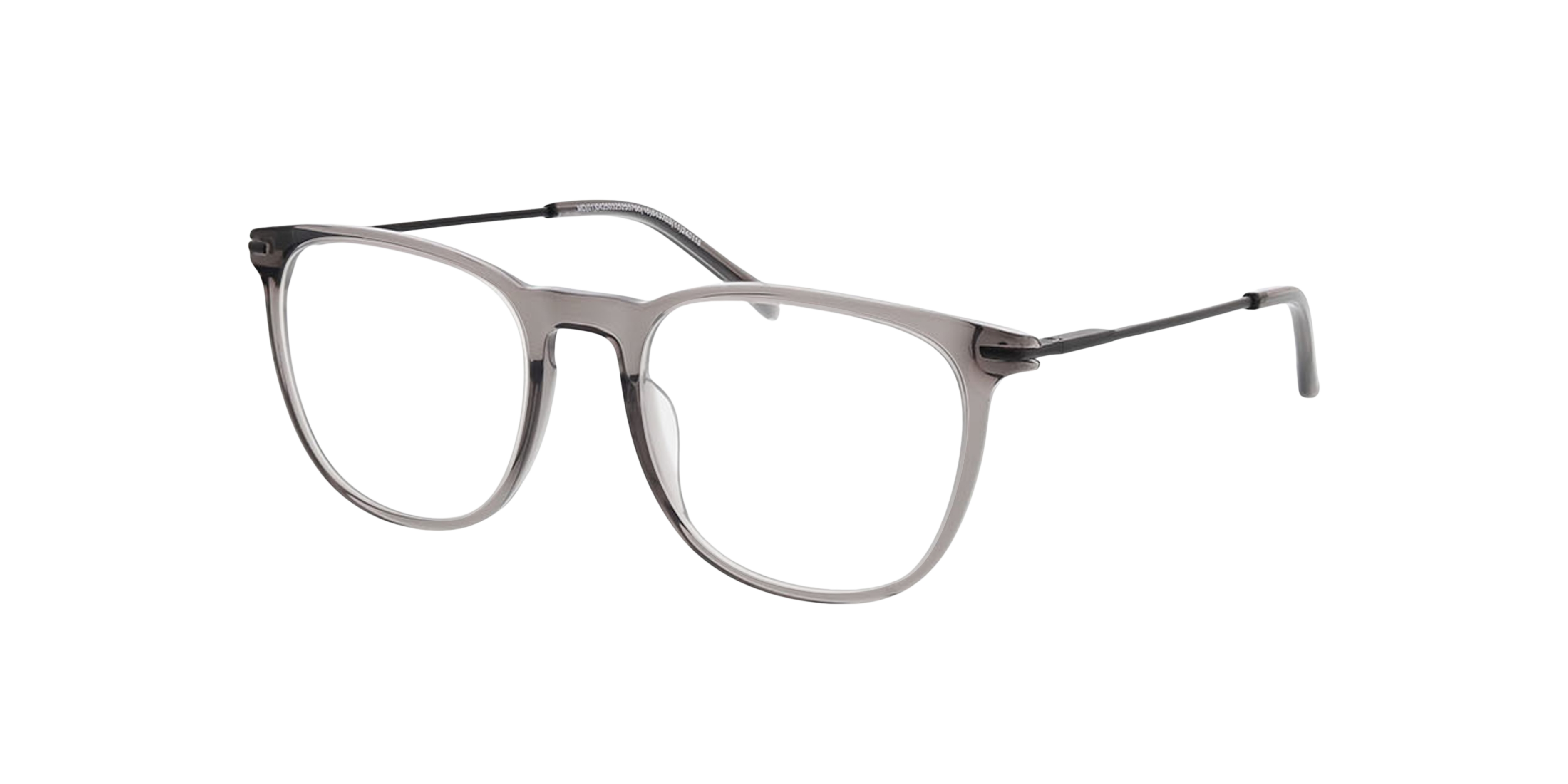 Bradford Crystal Grau AcetatEyeglass Frames von B24, Dreiviertelansicht