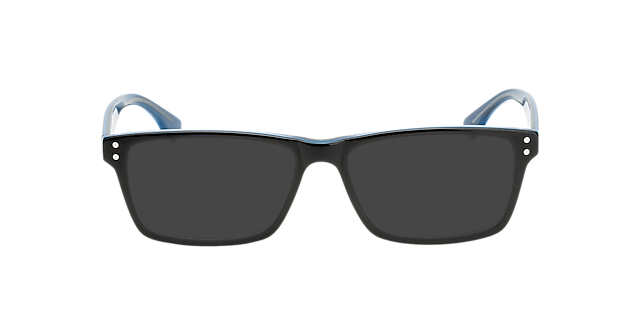 München Zwart & blauw AcetaatEyeglass Frames van B24, met getinte lenzen