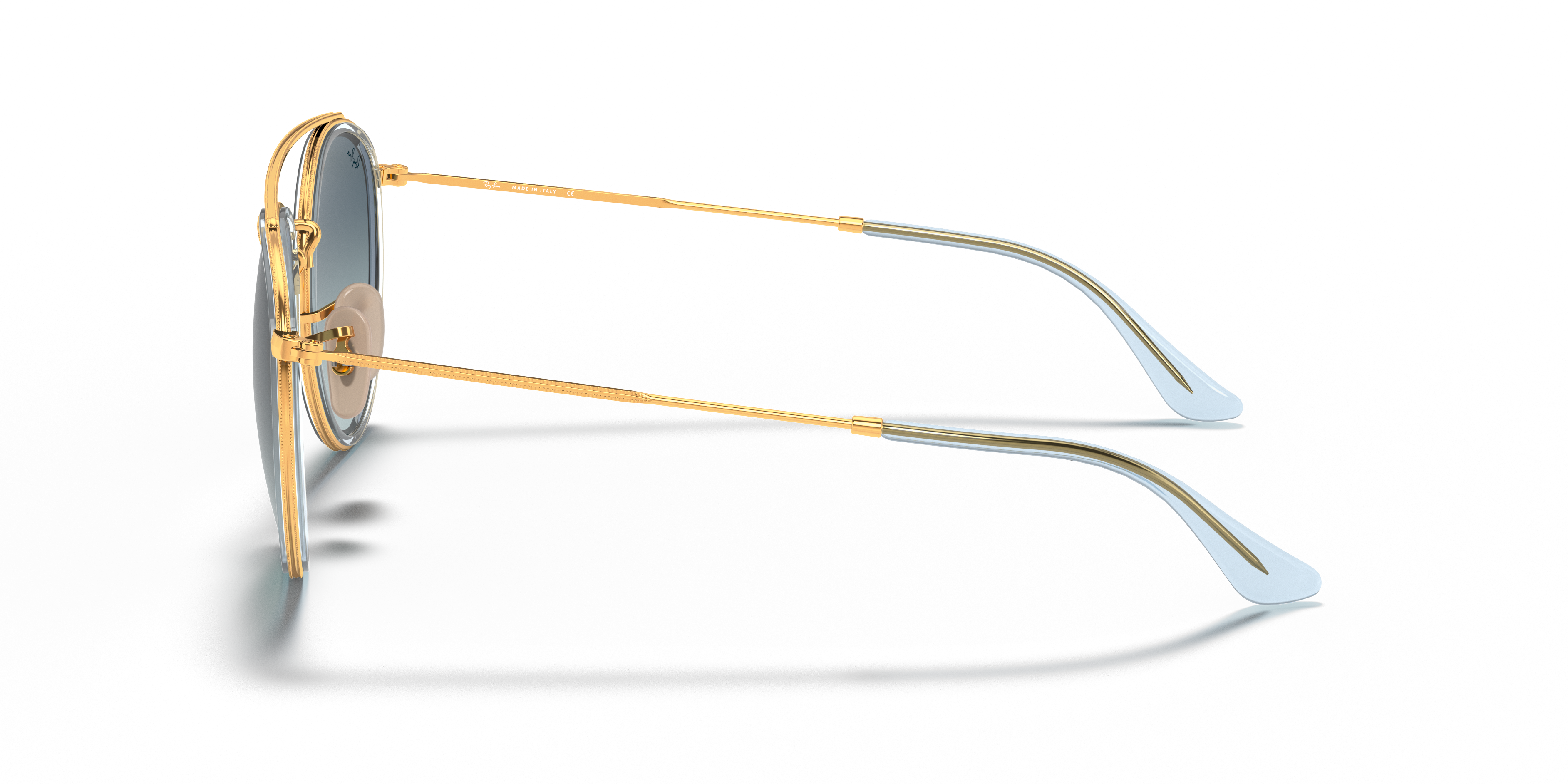 RB3647N Arista goud MetaalSunglass Frames van B24, Zijaanzicht