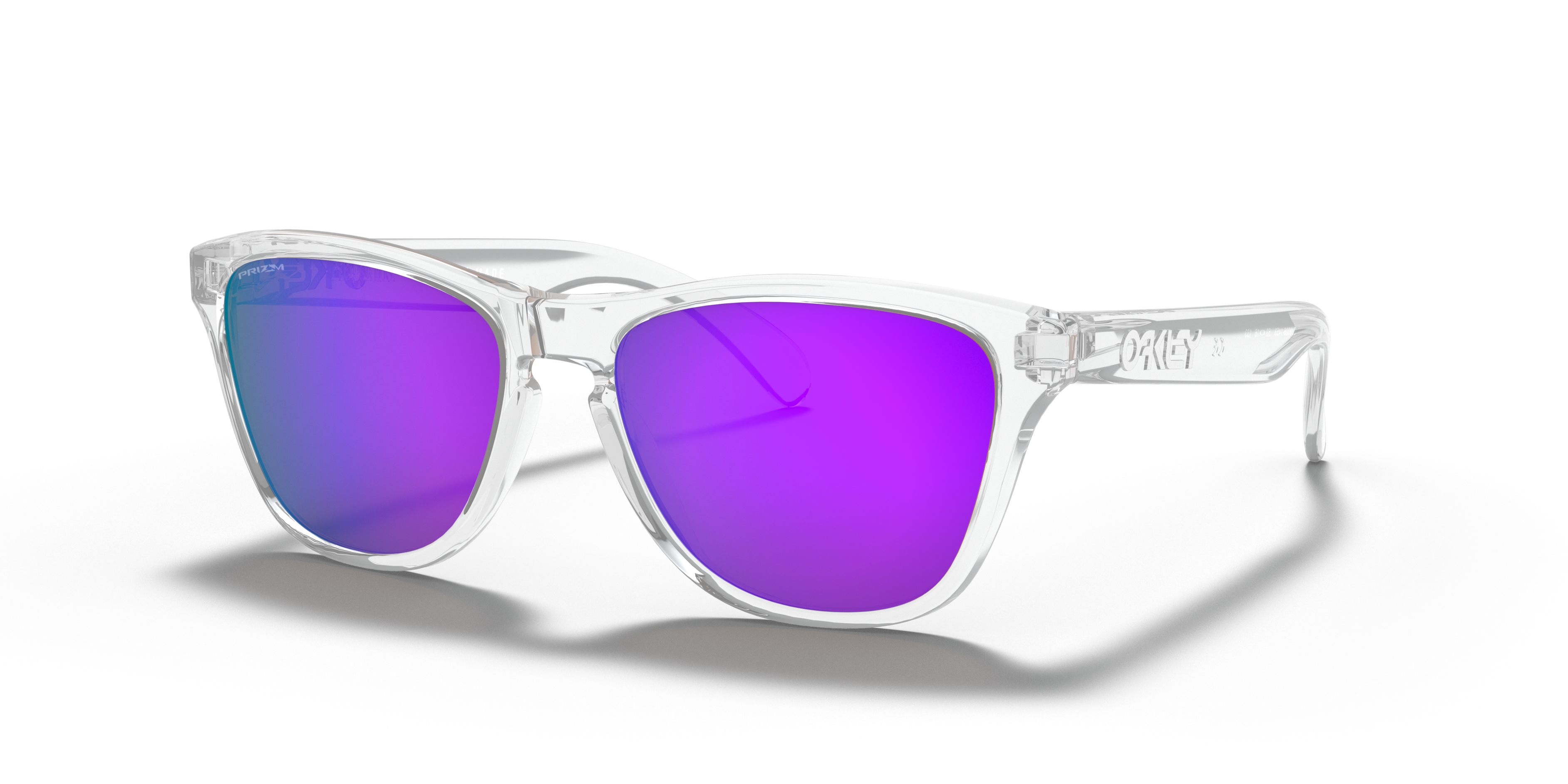 Frogskins™ XS (Youth Fit) Transparent glänzend KunststoffSunglass Frames von B24, Dreiviertelansicht