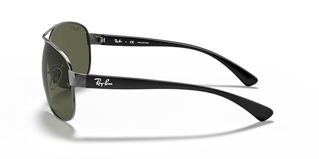 RB3386 Staalgrijs MetaalSunglass Frames van B24, Zijaanzicht