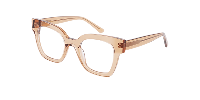 Venice CT Crystal Caramel AcetatEyeglass Frames von B24, Dreiviertelansicht