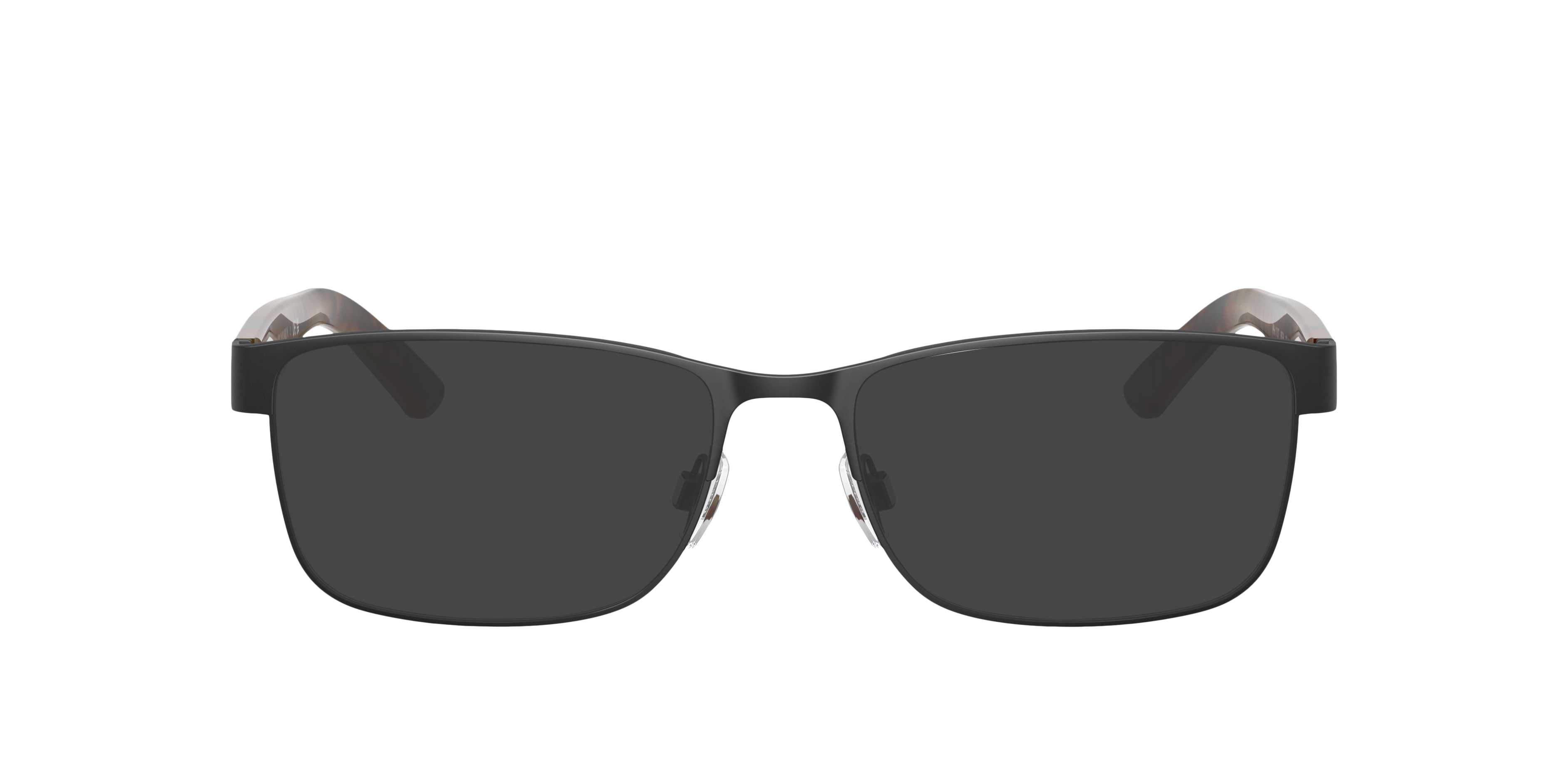 PH1157 Matt Schwarz MetallEyeglass Frames von B24, mit getönten Gläsern