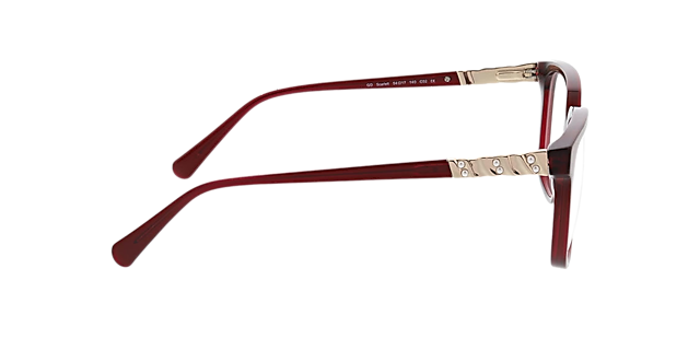 Scarlett Crystal Burgundy AcetaatEyeglass Frames van B24, Zijaanzicht