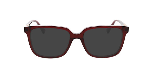 Scarlett Crystal Burgundy AcetaatEyeglass Frames van B24, met getinte lenzen