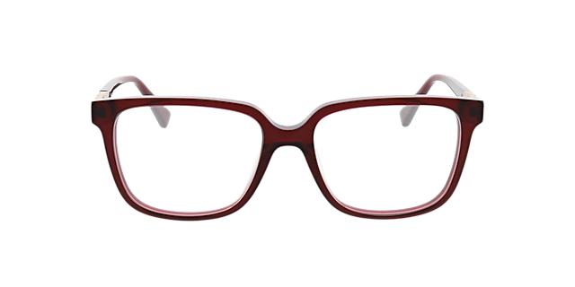 Scarlett Crystal Burgundy AcetaatEyeglass Frames van B24, Vooraanzicht