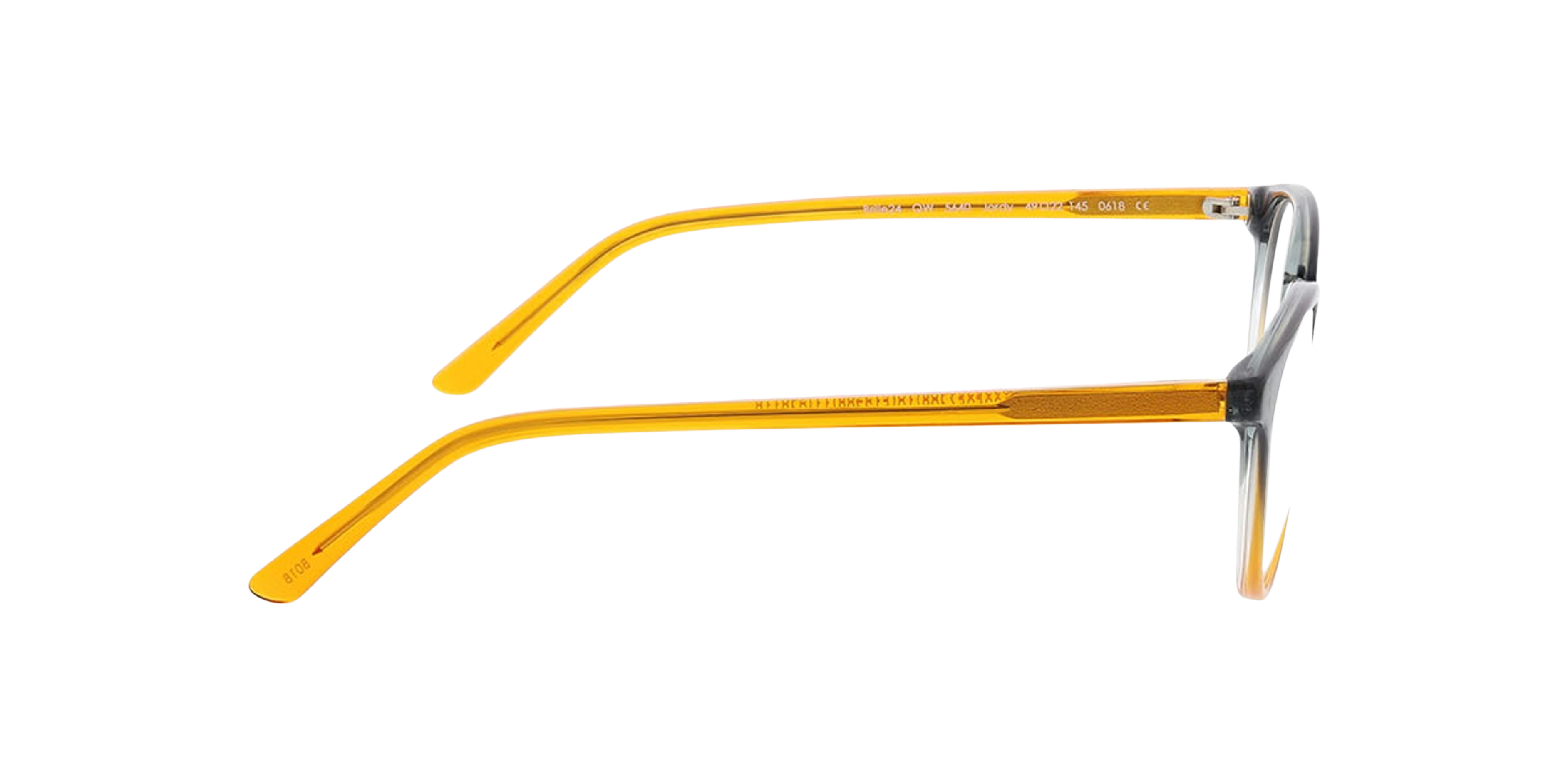 Jordy Gradiënt kristal blauw oranje AcetaatEyeglass Frames van B24, Zijaanzicht