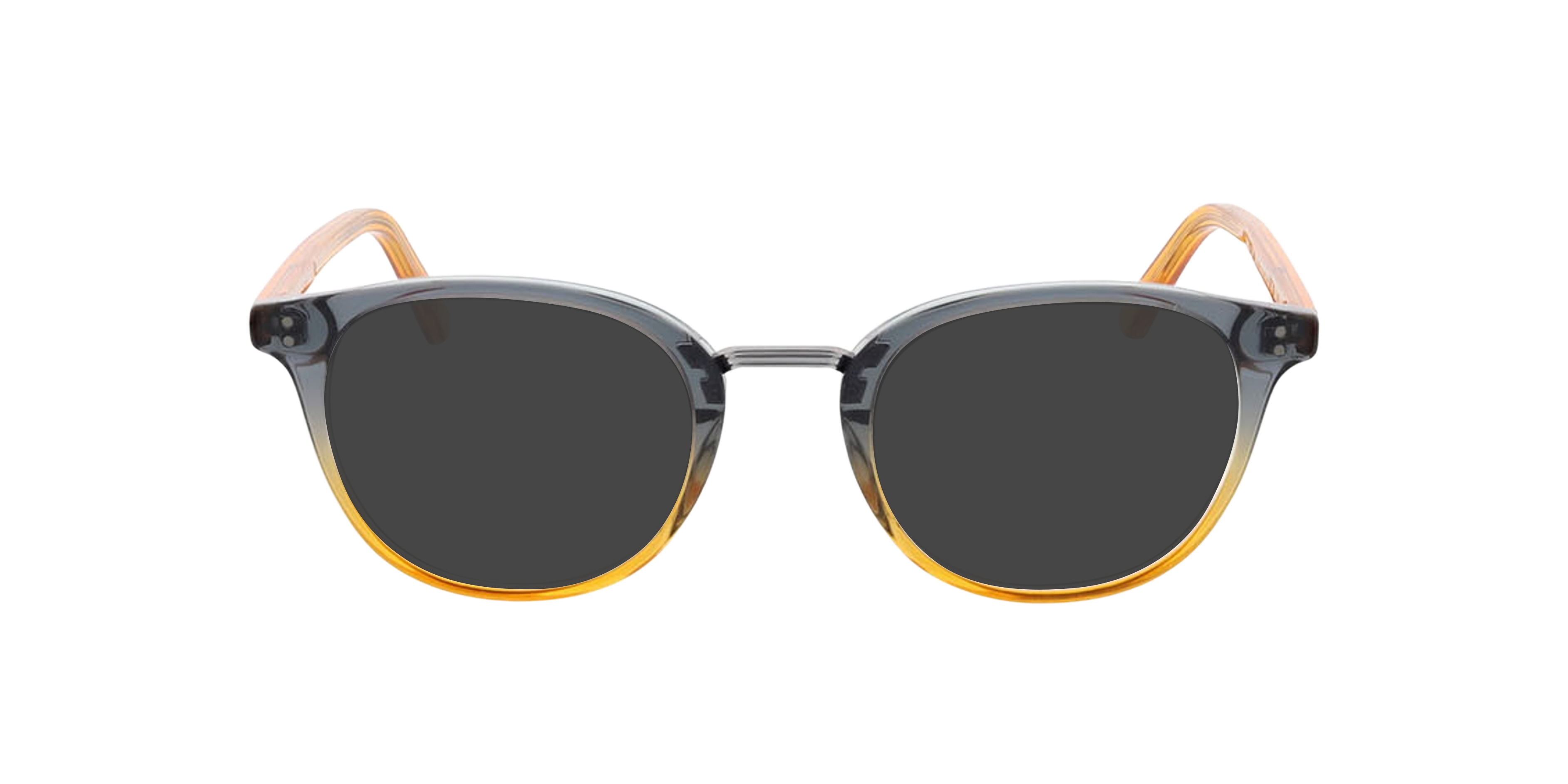 Jordy Gradiënt kristal blauw oranje AcetaatEyeglass Frames van B24, met getinte lenzen