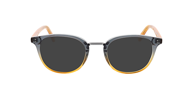 Jordy Gradiënt kristal blauw oranje AcetaatEyeglass Frames van B24, met getinte lenzen