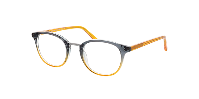 Jordy Gradiënt kristal blauw oranje AcetaatEyeglass Frames van B24, Hoekweergave