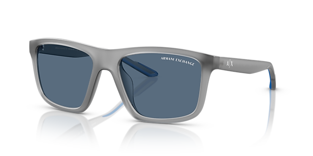 AX4149SU Matte Opalescent Grey KunststoffSunglass Frames von B24, Dreiviertelansicht