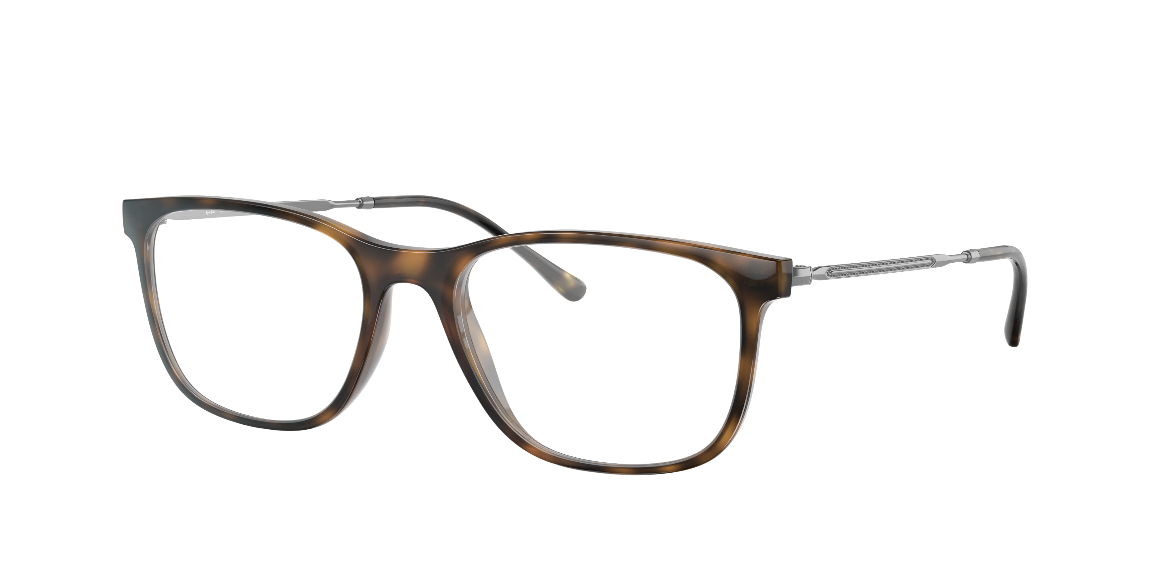 RB7244 Havana KunststofEyeglass Frames van B24, Hoekweergave