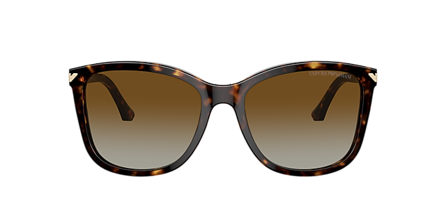 EA4060 Glanzend Havana AcetaatSunglass Frames van B24, met getinte lenzen