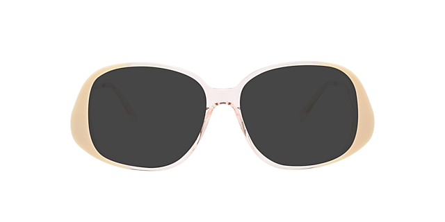 Zela Mercury Peach & Gold Metal AcetaatEyeglass Frames van B24, met getinte lenzen