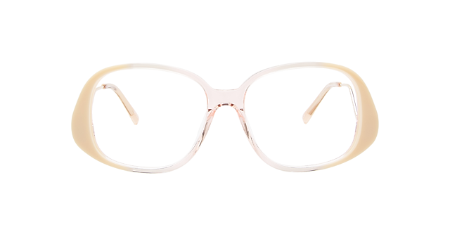 Zela Mercury Peach & Gold Metal AcetaatEyeglass Frames van B24, Vooraanzicht