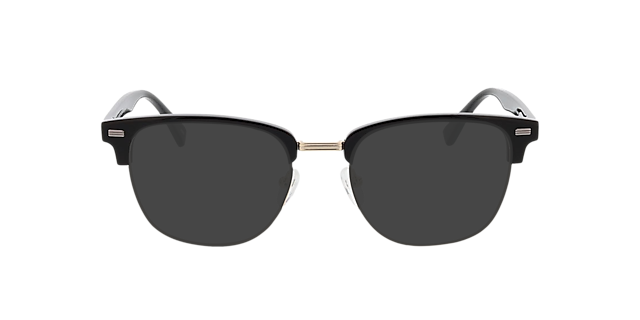 Houston Zwart & goud MetaalEyeglass Frames van B24, met getinte lenzen