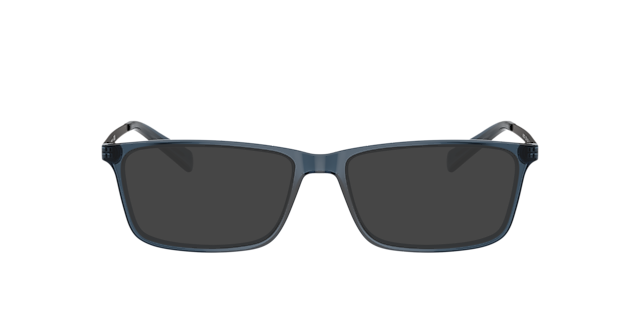 AX3027 Transparant blauw KunststofEyeglass Frames van B24, met getinte lenzen