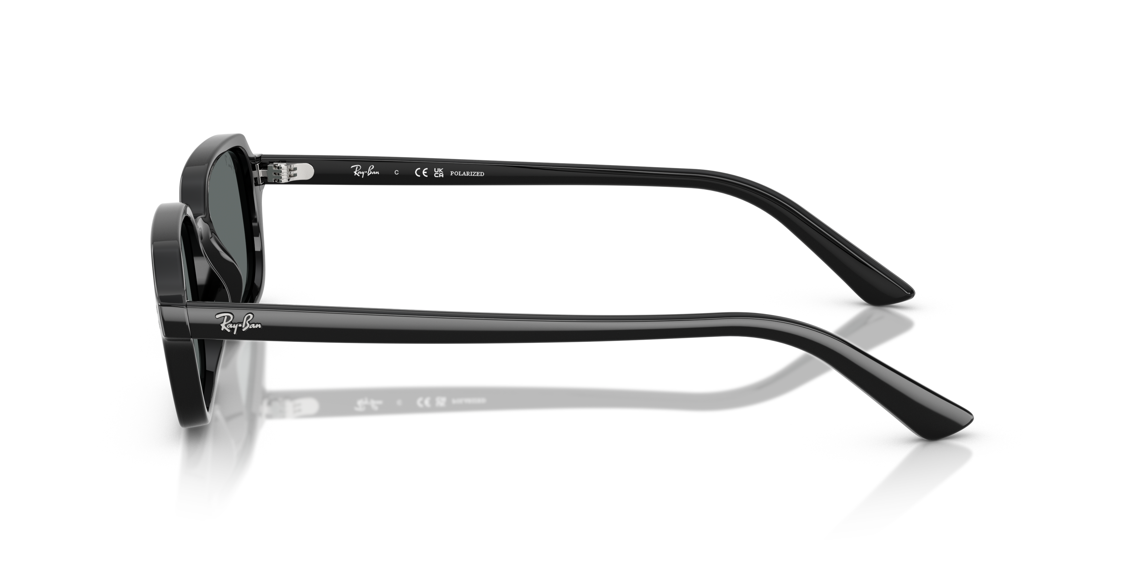 RB4455 Zwart KunststofSunglass Frames van B24, Zijaanzicht