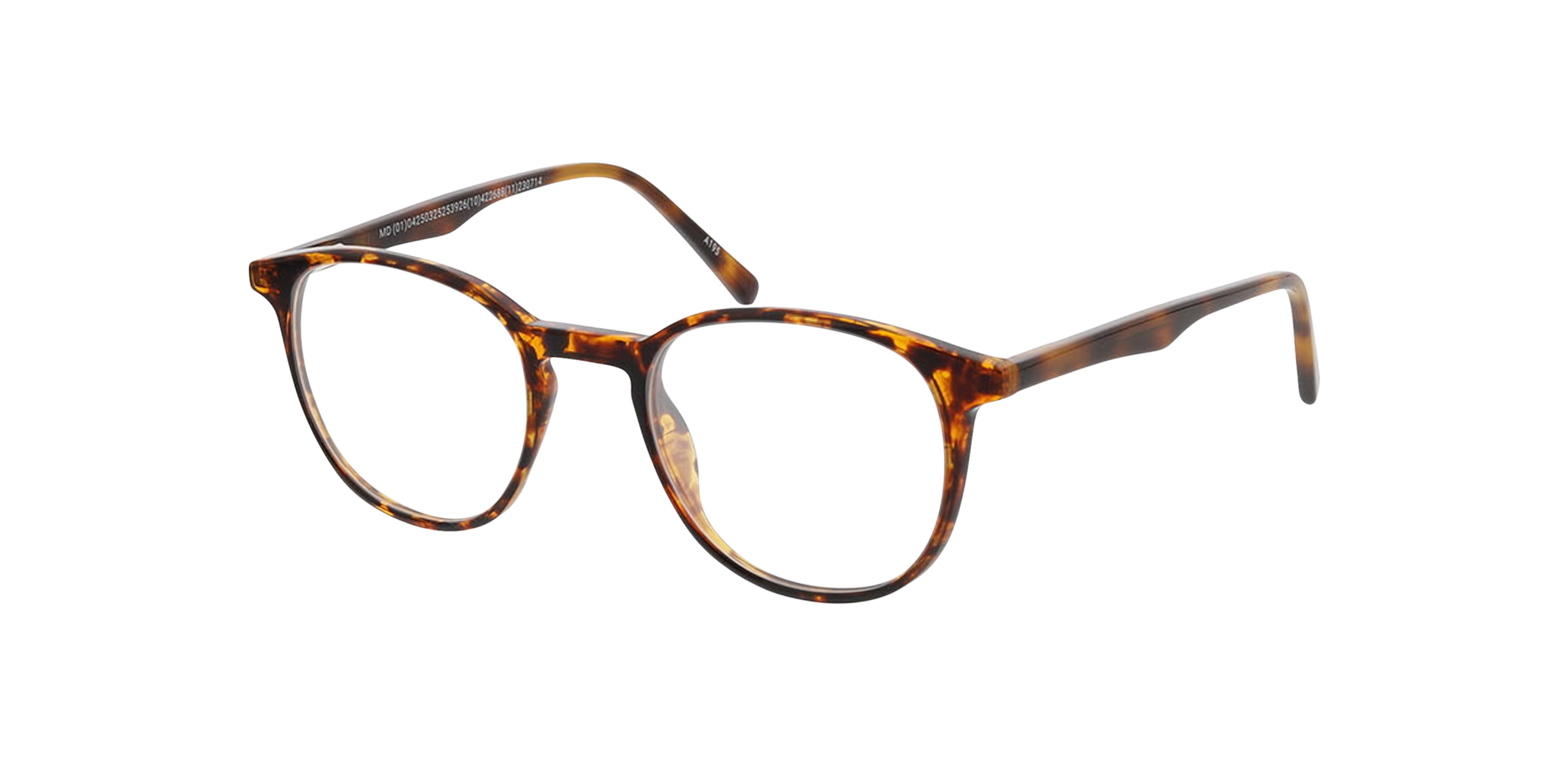 Stanford Havana KunststoffEyeglass Frames von B24, Dreiviertelansicht