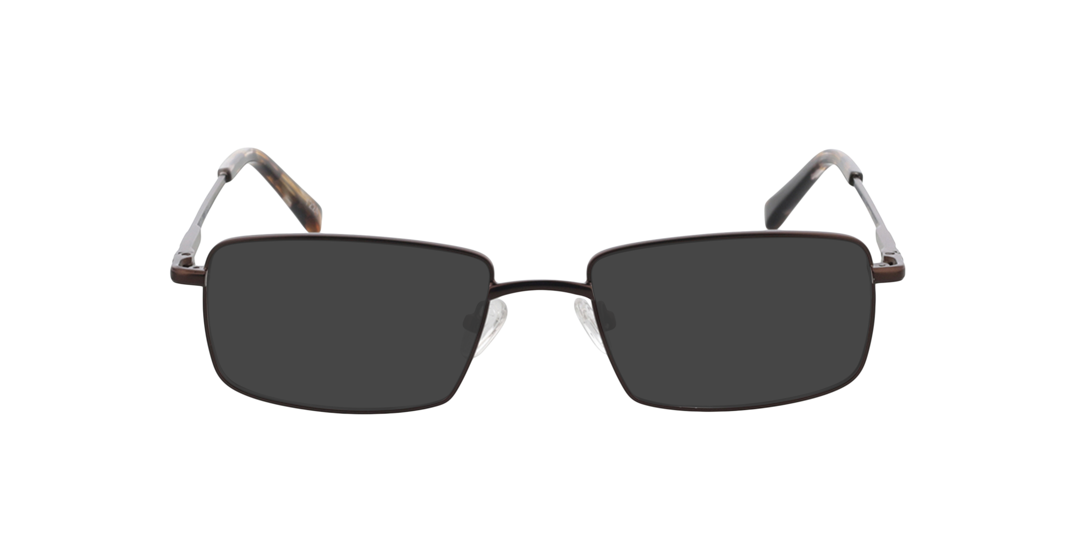 Walker Matbruin  &  Havana MetaalEyeglass Frames van B24, met getinte lenzen