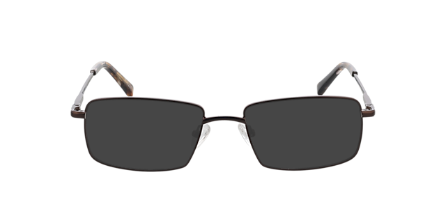 Walker Matbruin  &  Havana MetaalEyeglass Frames van B24, met getinte lenzen