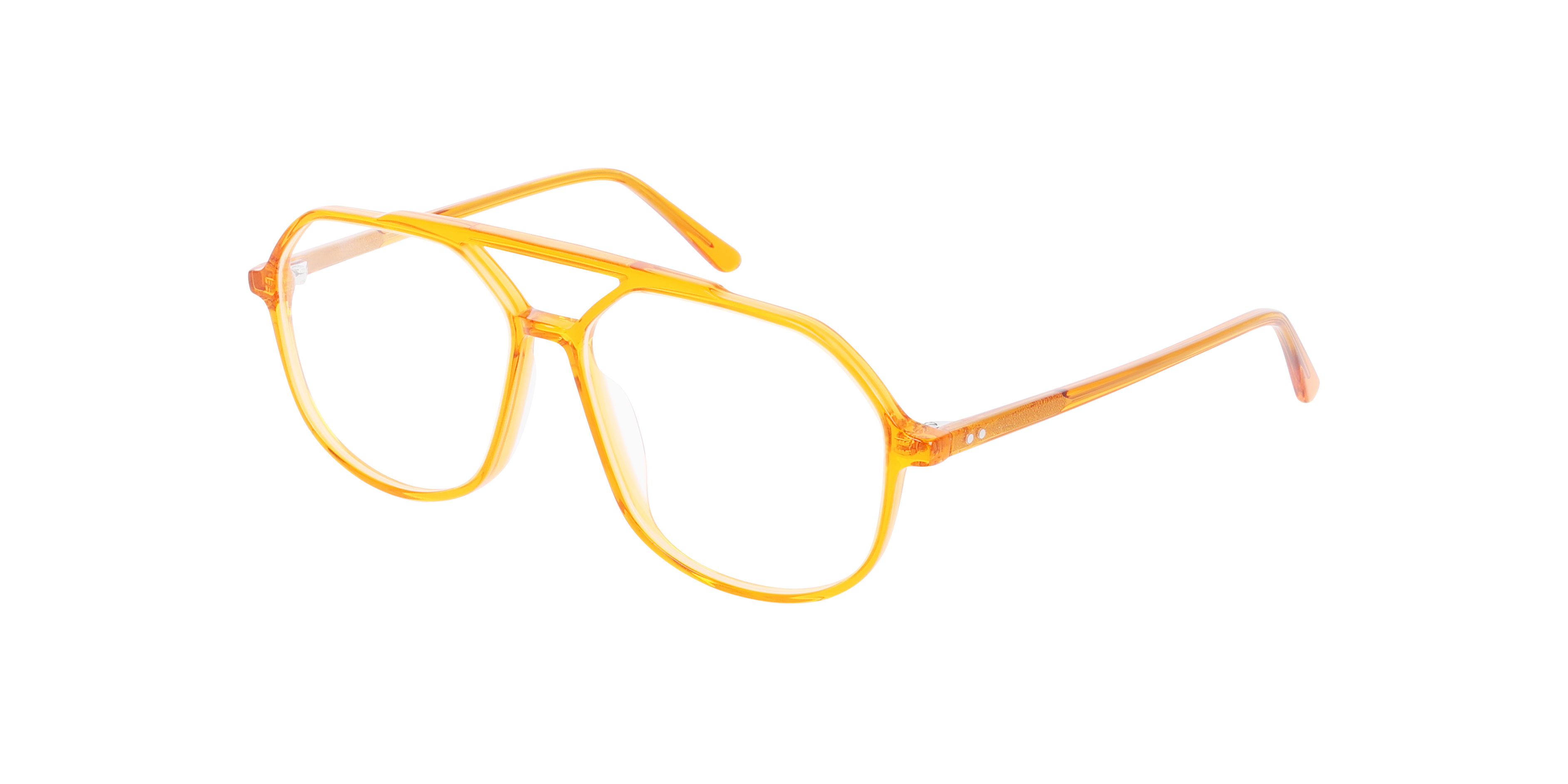 Viper AC Crystal Orange AcetaatEyeglass Frames van B24, Hoekweergave