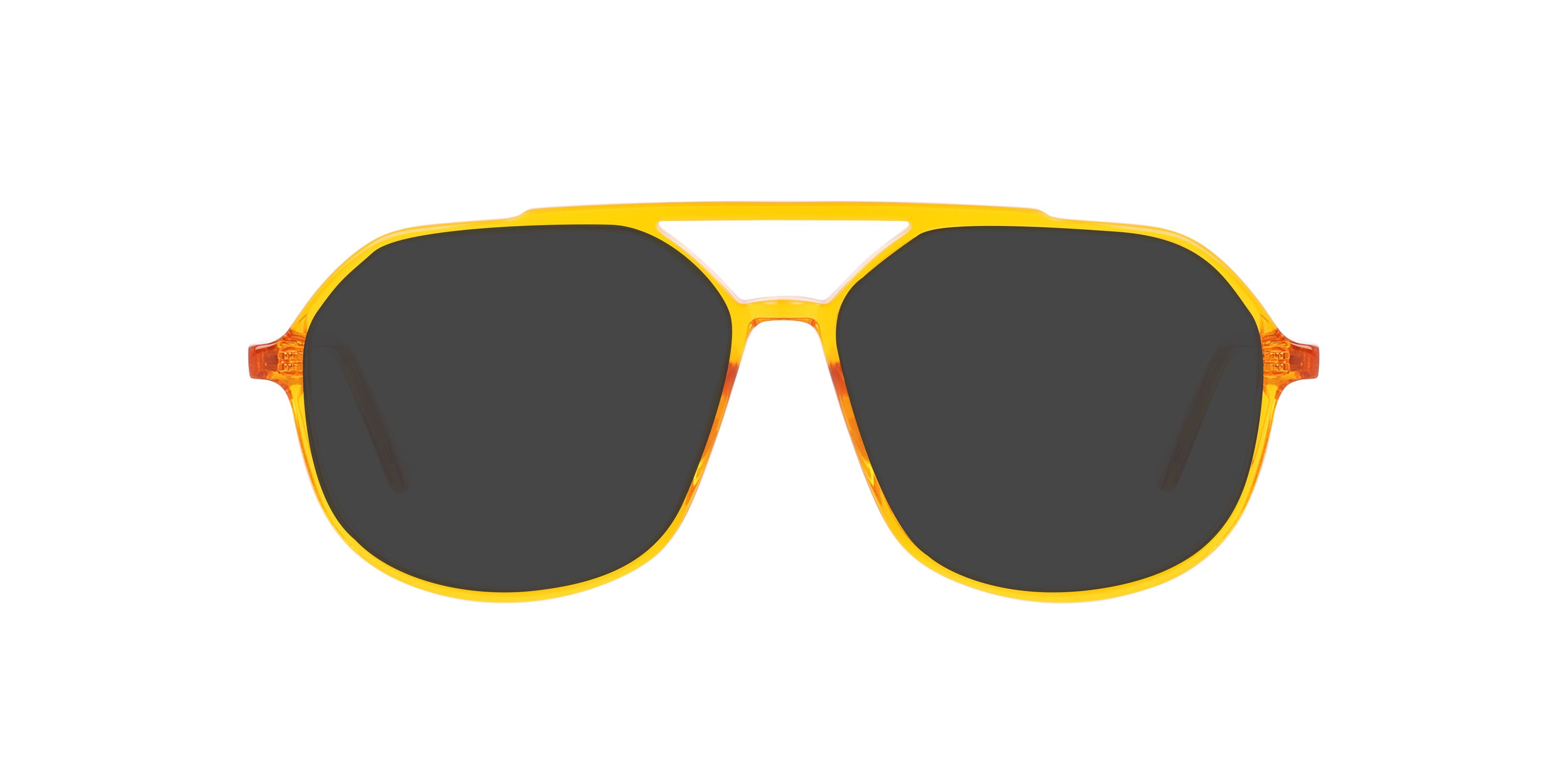 Viper AC Crystal Orange AcetaatEyeglass Frames van B24, met getinte lenzen