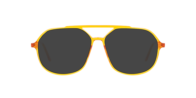 Viper AC Crystal Orange AcetaatEyeglass Frames van B24, met getinte lenzen